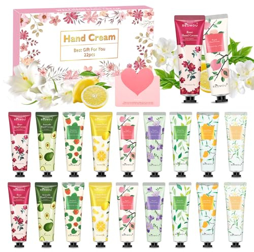 20 Crema de manos,Set de Regalo de Crema de Manos,crema hidratante para manos,Crema de manos reparadora,Humectante de Manos y pies,Navidad regalos,Adecuado para regalar a familiares y amigos