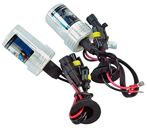 Kit de 2 ampoules au xénon H1 55 W 6000 K 12 V HID de rechange pour phares