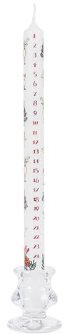 Alison Gardiner Wildlife Wax - Vela de Navidad para cena de Adviento, 12 horas de combustión, 29,5 cm
