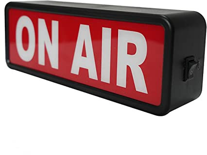 DMKYDM ON AIR Signs Light, Studio LED beleuchtet, dekorativ, einfacher einfacher EIN/AUS-Schalter, für die Aufnahme von Radio Bar Pub Dekoration… (Schwarz)