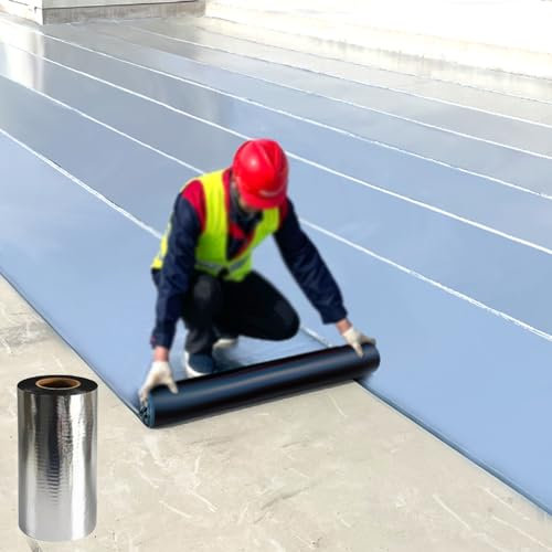 Selbstklebendes Bitumen-Band,Wasserdichtes Dichtungsband,Dachpappe,Dachreparaturklebeband,UV-beständige Schutzfolie,für Dachlecks,Metall,Farbige Stahlfliesen,Breite x Länge (30cm x 3m)