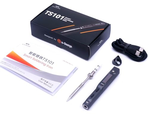 MINIWARE TS101 Lötkolben Schweißgerät BC2 Tips Tragbar Digit DC5525 USB-C 90W Temperatur Einstellbar 50-400℃ Original Digital OLED Programmierbar