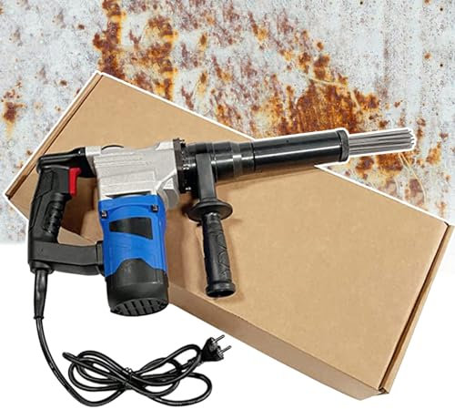 HDaspijh 1100W Electric Needle Scaler, Needle Type Rust Remover Cleaning Machine, Electric Needle Derusting Gun for Removal of Rust,Weld Slag Paint Steel Pipe,Screw,Nut,Boat,Deck