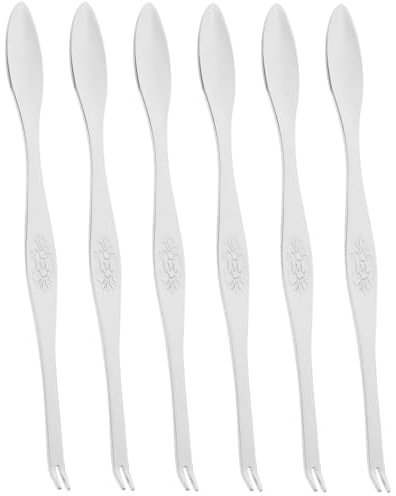 ABOOFAN 6 PièCes Outils De Crabe en Acier Inoxydable Fourchettes Et CuillèRes Multifonctionnelles pour Fruits De Mer IdéAl pour Restaurants Et Domicile