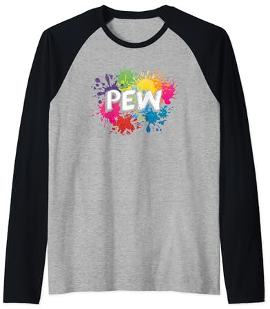 Pew Lustiger Paintball-Liebhaber, taktischer Mannschaftssport Raglan