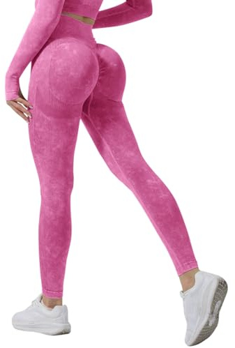 Neteson Leggings Mujer Push Up Pantalones Deportivos Cintura Alta Leggins Deporte Mallas Anticeluliticos Sin Costuras Opaco Scrunch Butt Pantalones Gym Yoga Fitness Jogging Running