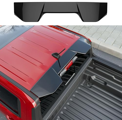 xipoqix Rear Spoiler Compatible with 2022-2026 Ford Maverick Cab Roof Spoiler ABS Glossy Black Truck Lip Truck Rear Roof Wing Replacement for 2022 2023 2024 2025 2026 Ford Maverick Accessories