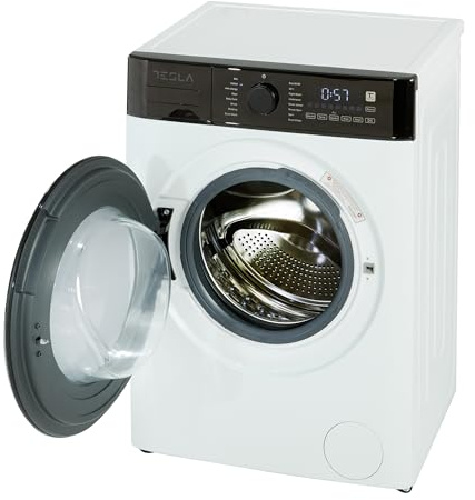 Tesla Washing Machine - 10kg Freestanding White A Energy, 1400rpm Spin, Quick Wash, Family Size Drum, 15 Programs, Easy Clean & Quiet Motor (TWM101400W)