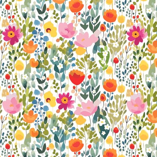 Braun & Company Servietten 33x33 cm 20 Stück 3-lagig | Blumenmotiv Wiesenmotiv Wildblumen | romantische Sommerwiese, Blumenwiese & Servietten Blumen und Wiese (1211-26022)