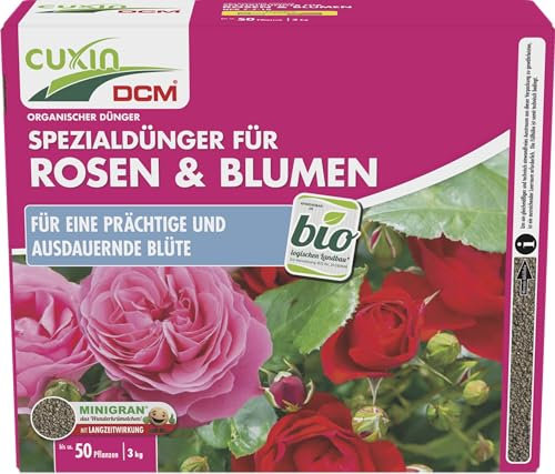CUXIN fertilizzante speciale per Rose e fiori 3 kg