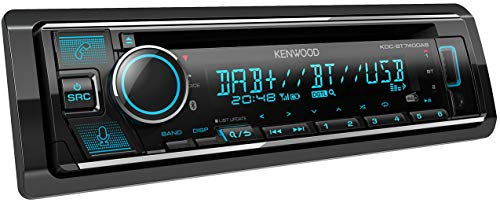 Kenwood KDC-BT740DAB - CD-Autoradio mit DAB+ & Bluetooth Freisprecheinrichtung (Alexa Built-in, USB, AUX-In, Hochleistungstuner, Soundprozessor, 4x50 W, VAR. Beleuchtung, DAB+ Antenne)