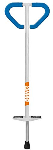 Geospace Jumparoo Boing! 'MAX' Large POGO Stick for Kids, Teens or Riders 90-160 lbs - Excellent Outdoor Active Play Toy - Improves Balance, Coordination as Well Exercise & Fitness (White)