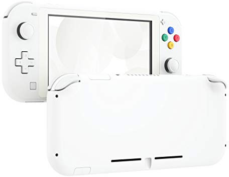 eXtremeRate Full Case Shell für Switch Lite Console, DIY-Ersatz Hülle Gehäuse & Tasten & Schutzfolie Ersatzschale Ersatzteile Kit für Nintendo Switch Lite NSL Konsole-Weiß