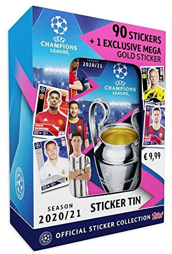Topps UCL Mini-Dose, T.20/21-Aufkleber (9 Beutel)