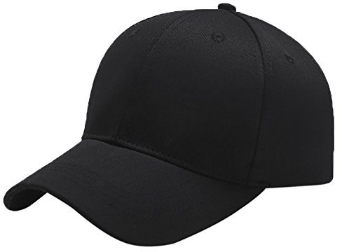 Breampot Baseball Cap Herren Damen Unisex Kappe Verstellbar Baseboard Baseballkappe Mütze Outdoor Baseballkappe (Schwarz)