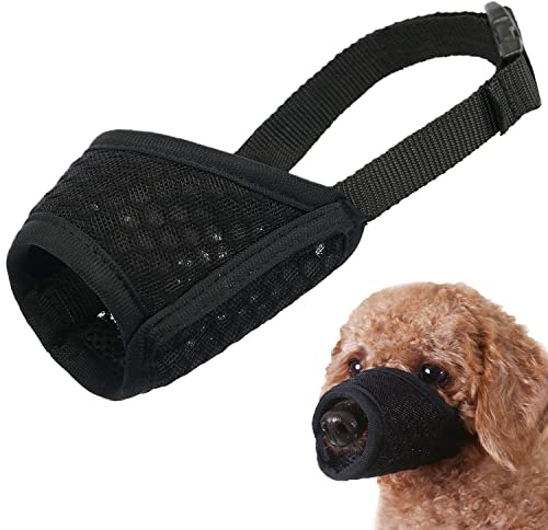 Mayerzon Dog Muzzle, Puppy Soft Mesh Muzzles for Grooming Biting Chewing
