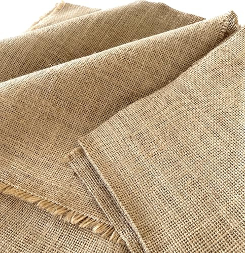 IPEA Tela de Yute Dimensiones 140 x 120 cm - Producto Made in Italy - Tejido de Fibras Naturales - Tejido para Tapicería, Decoraciones, Complementos, Fiestas - Arpillera Yute - Color Natural