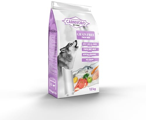CARNIVORO Grain Free Ternera 12 Kg Comida Perros Todas Las Razas y tamaños sin Cereales