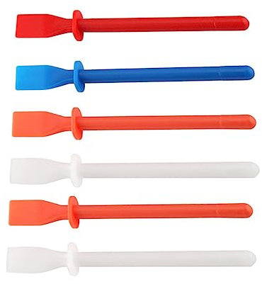 Housoutil 6 Pièces Film Enduit De Colle Grattoir à Colle En Artisanat Bâtons Épandeur De Main En Cuir Outils De Maroquinerie Pp Copolymérisé De