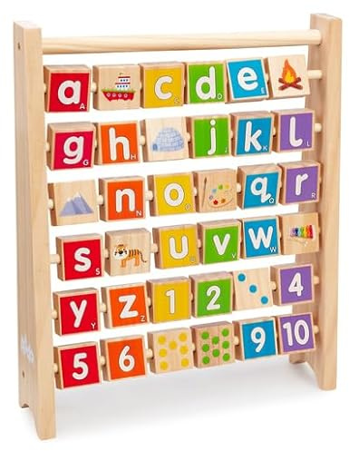 Woodlets Alphabet Abacus For Children From 3 Years Wooden Learning Toy Toddlers Cube Alphabet Toy Abc Educational Toddler Toy
