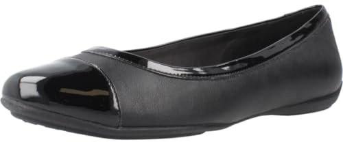 Geox Damen D Charlene B Ballet Flat, Black, 38 EU