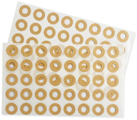 Yeachlaing Hole Reinforcement Stickers Labels,Kraft,Pack of 1440