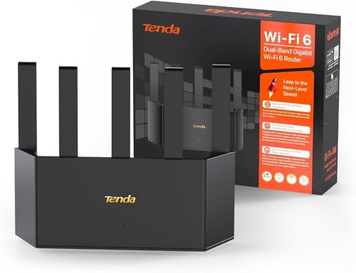 Tenda AX1500 Router WiFi-Router WiFi 6 Dual Band,Porte 4XGE,Router VPN, Facile Configurazione, Parental Control, Modalità Punto di Accesso, Ipv6, Wpa3. (RX2L Pro)