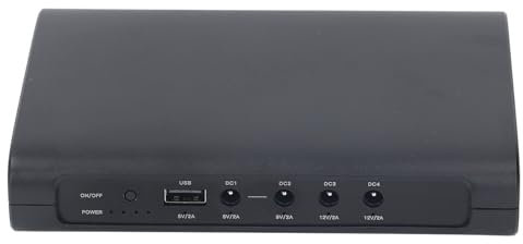 UPS Batteribackup, 5V 9V 12V 2A Backupbatteri Strömförsörjning 27000mAh för Faxmaskiner (Generic8htqvp96wc-12)