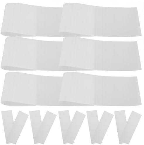 HAMPPLIES Feuilles de Coloration Capillaire Blanches 50 Pièces, Papier de Teinture Solide pour Mèches et Séparation, Outil Professionnel pour Salon et Usage Domestique, Papier Permanent