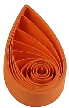 ODETOJOY 120 st pappersremsor 10 mm hantverk quilling-papper 10 mm enfärgade pappersremsor 10 mm (orange)