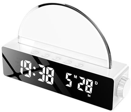 Osmond Sunrise Lamp Sunrise Alarm Clock, Wake Up Light Dawn Simulator, lampada da comodino con luci che cambiano colore, per camera da letto, durevole