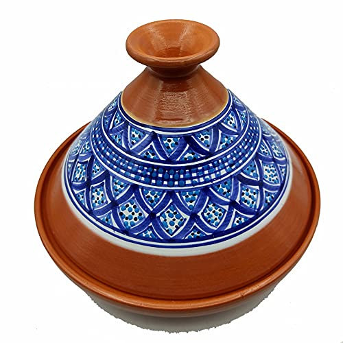 Tajine in Terracotta XL 32cm – Autentica Pentola Etnica Marocchina/Tunisina con Ebook Gratuito 0907211208