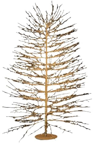 Magie di Natale Albero luminoso con rami a microled luce calda da interno ed esterno (210 cm Microled nero/ 1500)