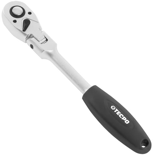 TECPO Gelenk-Umschaltknarre 1/2 Zoll Ratsche Knarre mit 72 Zähne