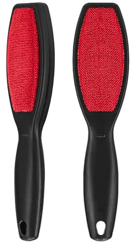 2 Pcs Black Lint Brush for Clothes, Pet Hair Remover Brush for Clothes, Clothes Brush for Pet Hair, Fluff Remover Reusable Pet Hair Remover for Fabric Carpet And Clothing