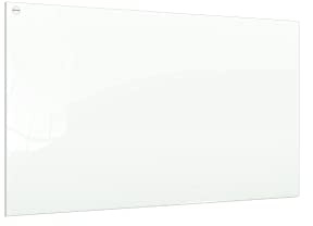 ALLboards Lavagna in Vetro Bianca Magnetica 150x100cm, senza Cornice, a Muro, Per Calamite Neodimio, Vetro Temperato