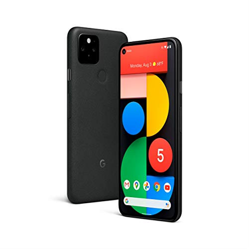 INSAEIGY Google Pixel 5-5G Android Phone - Water Resistant - Unlocked Smartphone with Night Sight and Ultrawide Lens - Just Black