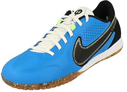 Nike Unisex's React Tiempo Legend 9 Pro Ic Soccer Shoes, Lt Photo Blue Black Lime Glow, 11 UK