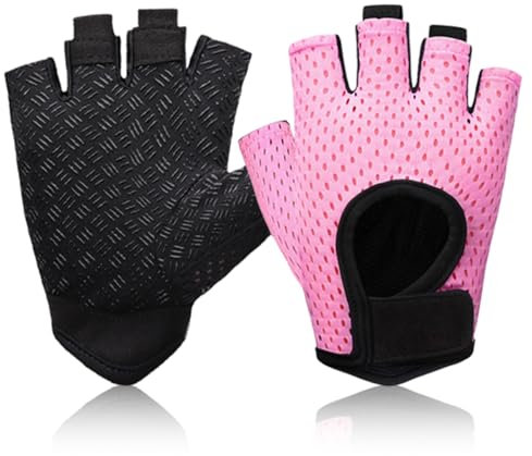 Fitness Handschuhe Atmungsaktive Trainingshandschuhe,Trainingshandschuhe Herren und Damen,Rutschfester Silikon Handschuhe,Sporthandschuhe für Gewichtheben, Fahrrad, Gym, Radfahren, Klimmzüge, etc