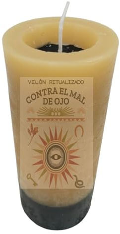 RITUALISIERTE Kerze gegen den bösen Blick. Esoterische Kerze für spirituelle Reinigung.