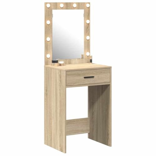 vidaXL Smyckebord Sonoma-ek 50 x 41 x 135 cm Konstruerat trä