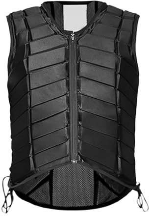 Gilet d'équitation résistant aux chocs pour l'équitation – Équipement de sécurité pour l'équitation avec fermeture éclair, disponible en 6 tailles