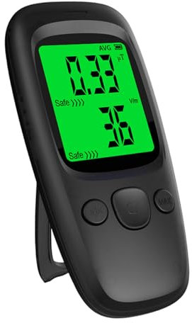 Detector de radiación nuclear LCD Pantalla LCD Detector de radiación de contador Geiger con modo promedio/pico y alarma inteligente Práctica Monitor portátil operado por batería