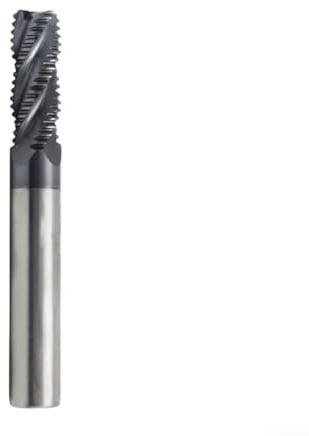 Fresa per sgrossatura in metallo duro con 4 denti, rivestimento AlTiN per la massima resistenza all'ossidazione e durezza calda, adatta per metalli e metalli non ferrosi (8 mm)