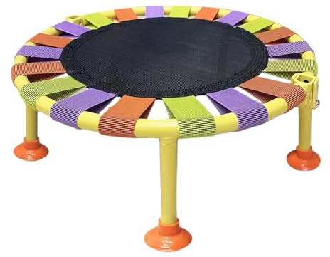 Trampoline De Fitness – Métal PP 45x16cm | Lit De Saut D'exercice | Mini Trampoline Pour Les Entraînements À Domicile, L'entraînement Cardio, L'équilibre Et La Coordination, Le Fitness En Salle, La Pe