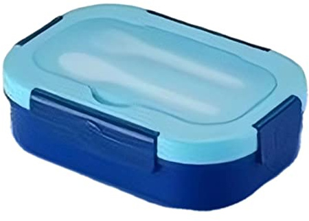 YUKERMARB Barns Matlåda Barns Matbehållare 4 Fack Läckagetät BPA-fri 1300ml Portabel Mikrovågsugnssäker med Tätningspackning Såsgaller för Pojkar Flickor Studenter