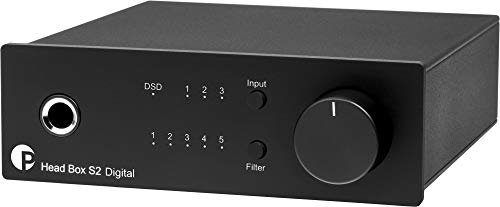 Pro-Ject Head Box S2 Digital Mikro High End Kopfhörerverstärker (Head Box S2 Digital, Schwarz)