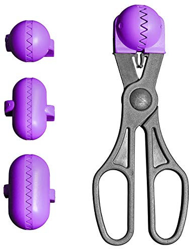 La Croquetera - Colore Viola - 1 Utensile Multiuso con 4 stampi intercambiabili - per crocchette, polpette, Palline, Sushi - 100% Spagnolo - Comodo, Veloce e igienico.