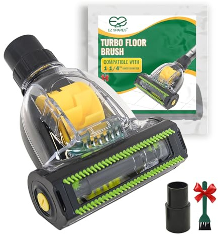 EZ SPARES Mini Turbo golvborste kvalster borste säng rena sprickor verktyg för universell 32 mm 1,2 tum dammsugare passar de flesta vakuum varumärken tillbehör som Hoover, Bissell, Eureka, royal, Dirt