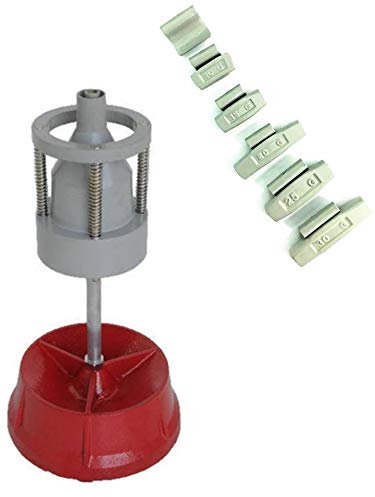 EQUIPEMENT EXPRESS SICOBA Equilibreuse de Roue Manuelle Portable avec Centreur + 150 Plombs Masse à Frapper 5-30gr